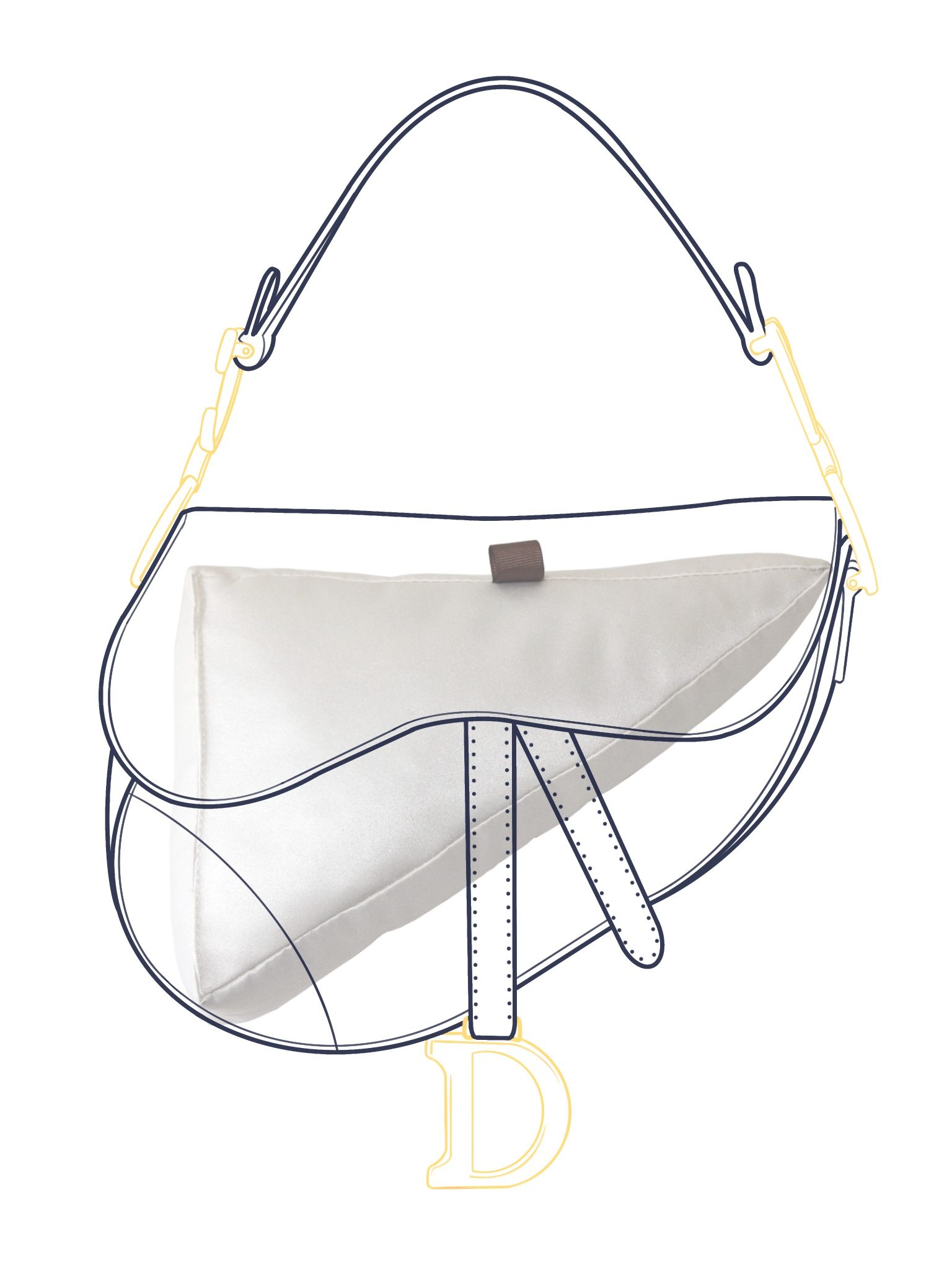 Luxury Bags Dior - Fit For Saddle Bag Luxury Handbag