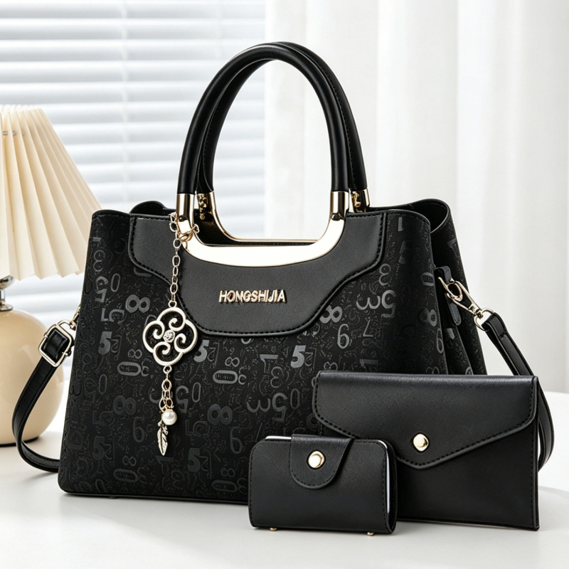 Luxury Bags In - 3-piece Fashion Women's Handbag Set, Light