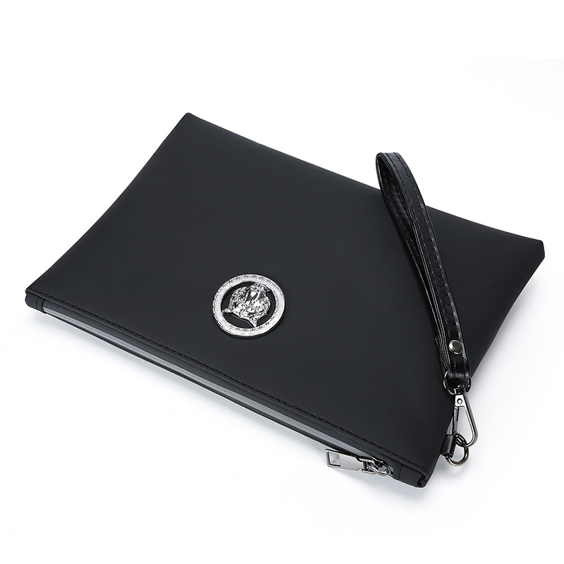 Wristlet Wallet Zipper - Men's Soft PU Leather Clutch Bag