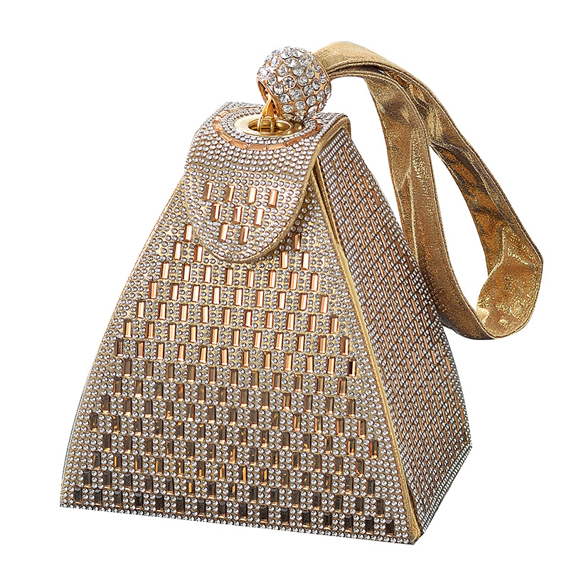 Luxury Bags Brand Pyramid - Rhinestones Luxury Evening Bags For Women
