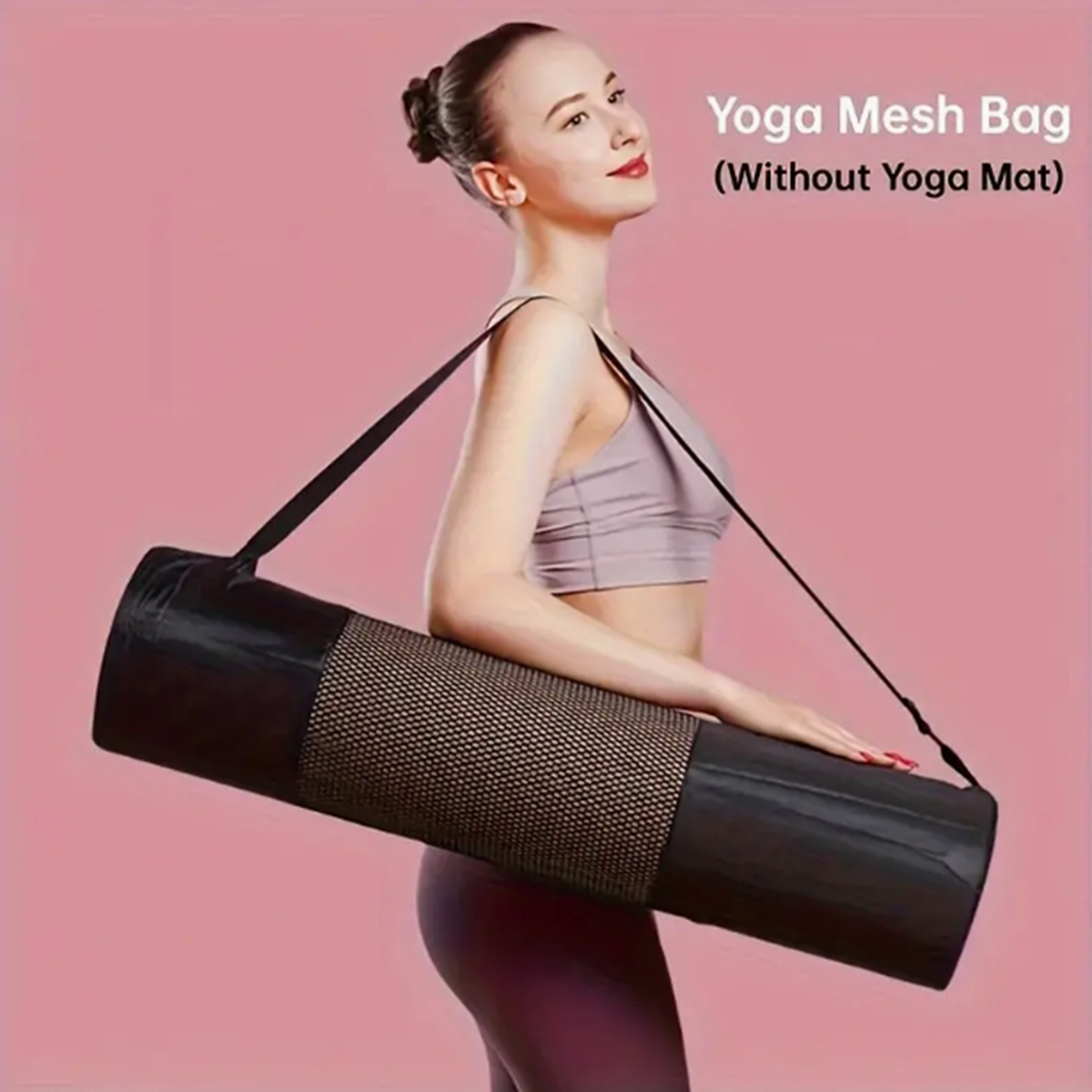 Shoulder Bag Slouchy - 1 Breathable Yoga Mat Storage Mesh