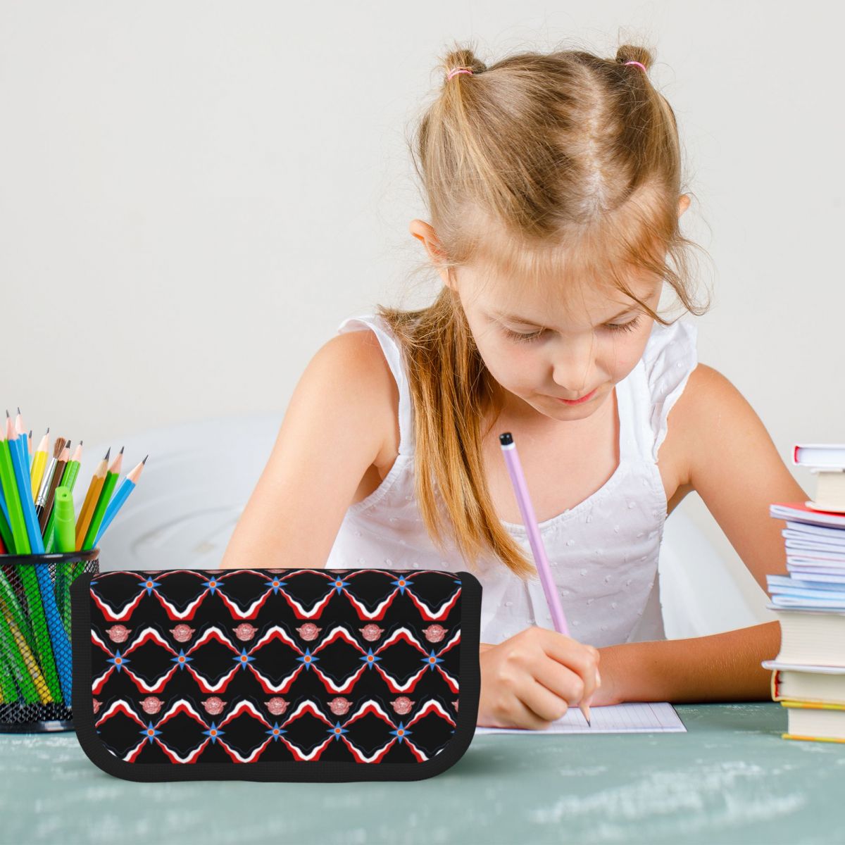 Luxury Bags For Kids - Luxury Assyrian Suryoyo Flag Pencil Cases