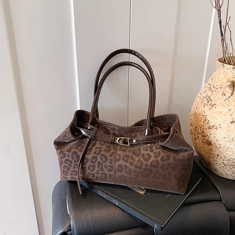 Luxury Bags For Women Sale - Leopard Print Sewing Thread Hasp Youth