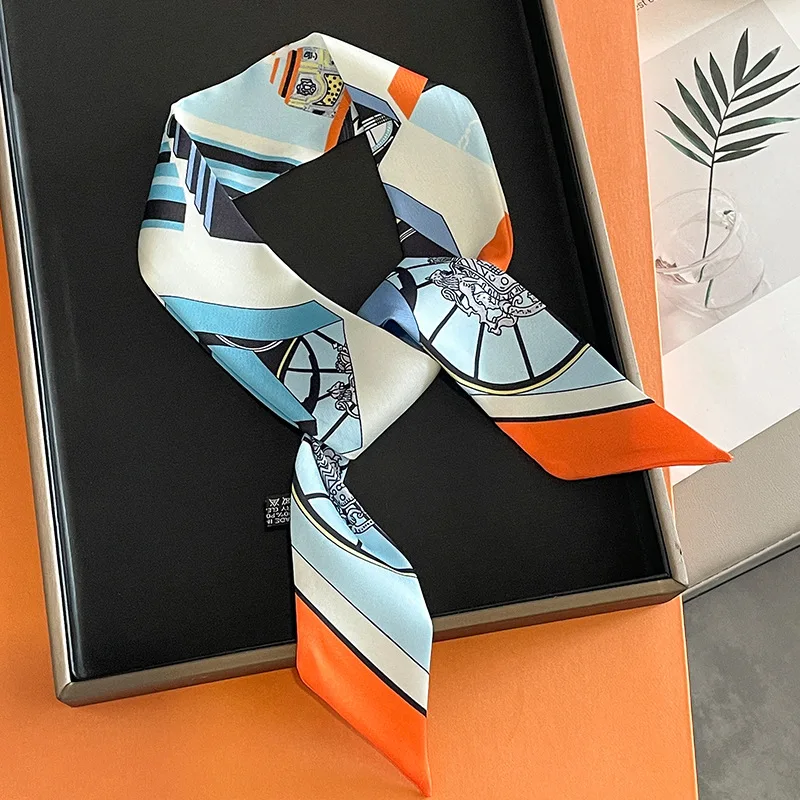 Luxury Bags Supplier - Luxury Brand Printed Bag Strap Scarf