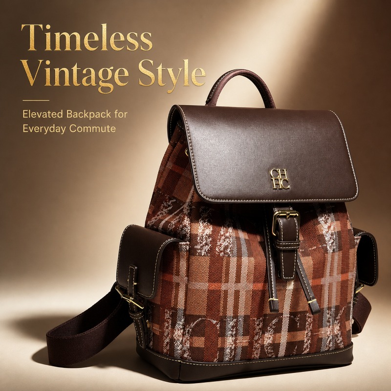 Luxury Bags In - CHHC Fashion Color Block Backpack Dating