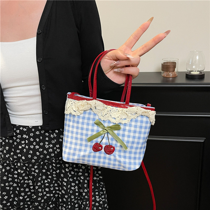 Luxury Bags For Women Brands - Women's New Handbag Korean Checkered Polka