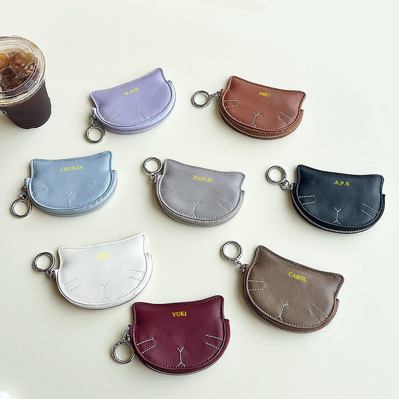 Cute Cat Mini Coin Purse With  - Luxury Bags Names 评论和价格