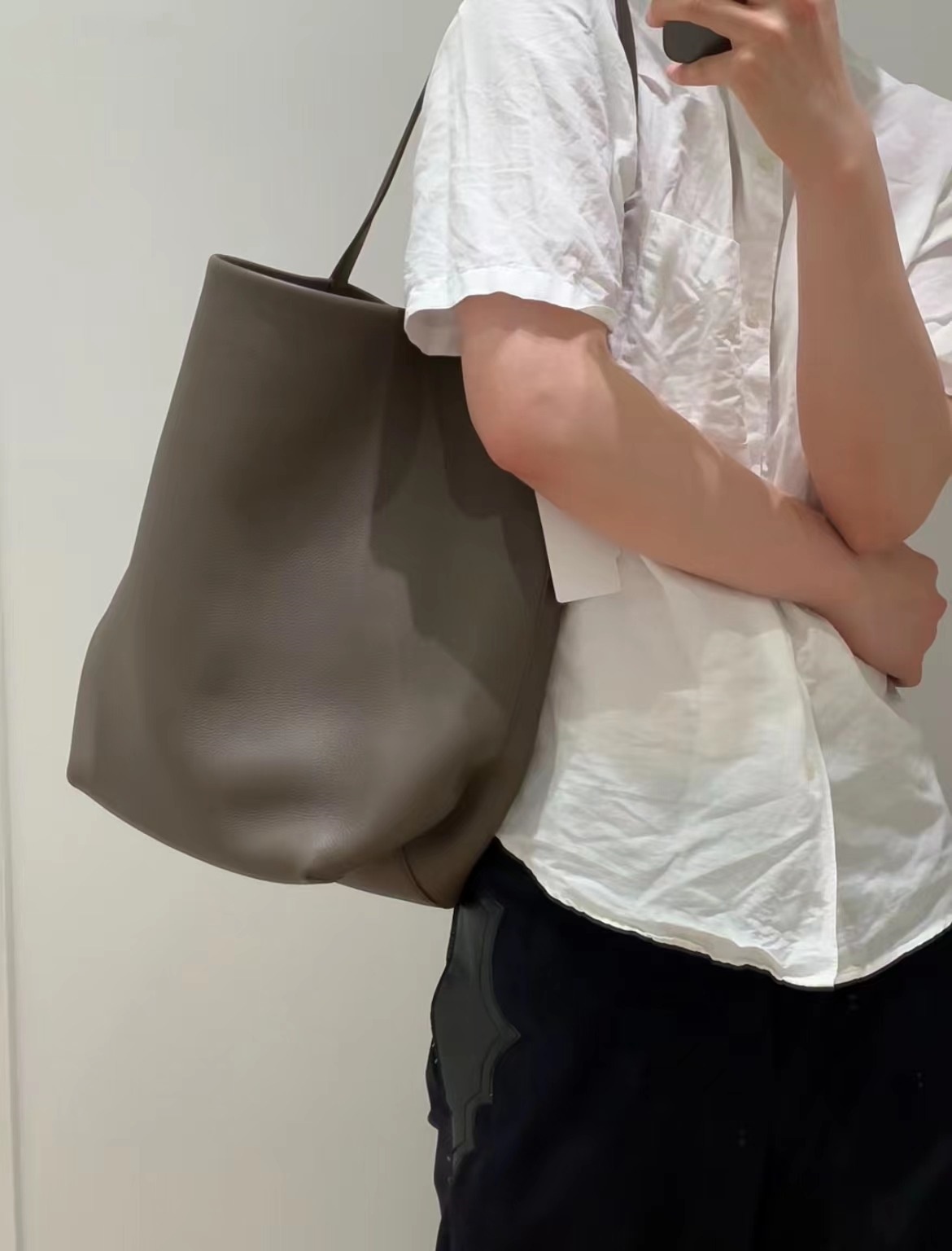 Cowhide Autumn Winter Bag: Dur - Shoulder Bag Slouchy 评论和价格