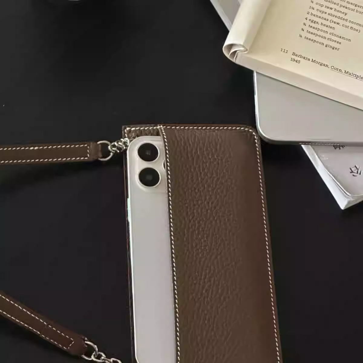 New PU Crossbody Mobile Phone  - Wristlet Wallet Zipper 评论和价格