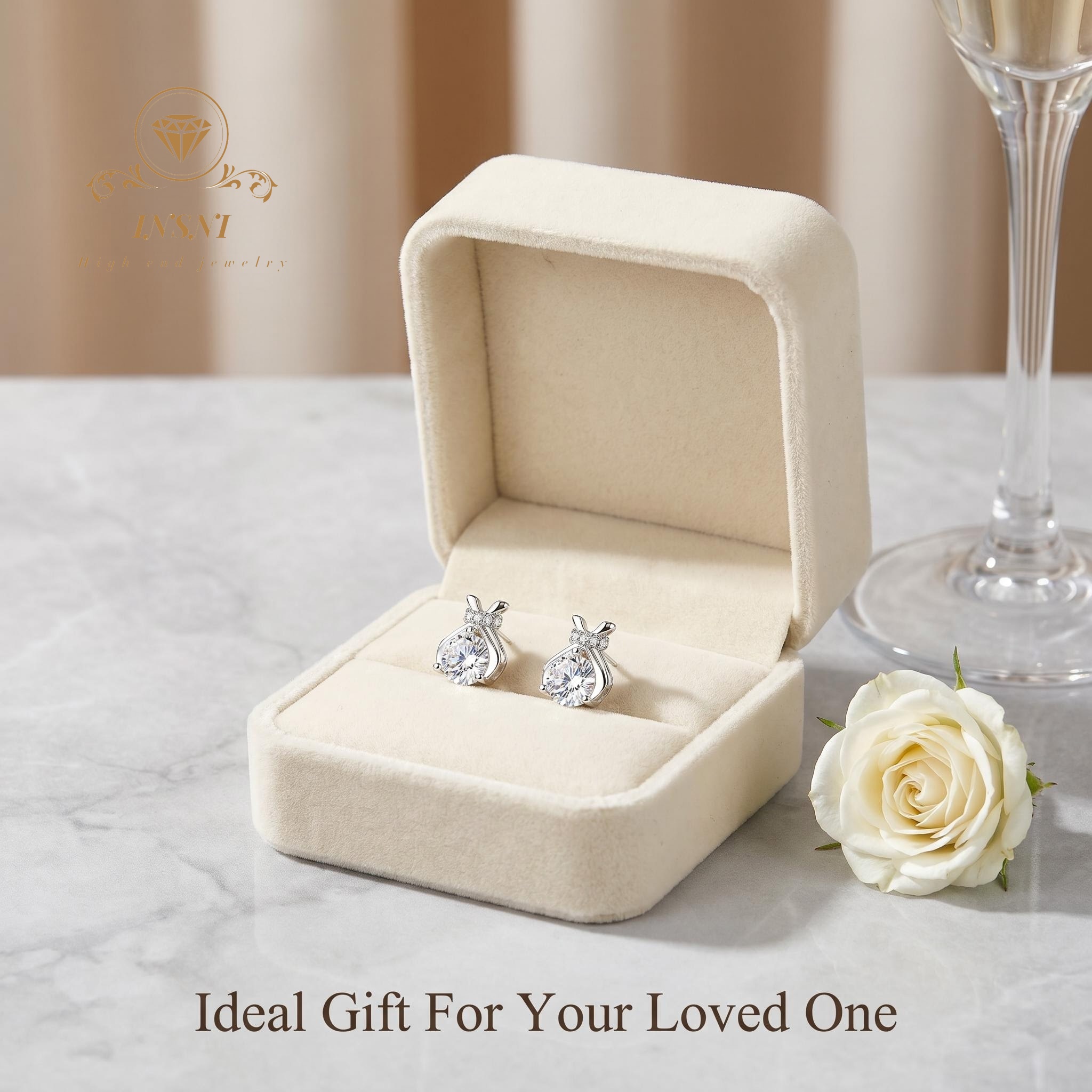 S925 Silver Moissanite Bow Luc - Luxury Bags Affordable 评论和价格