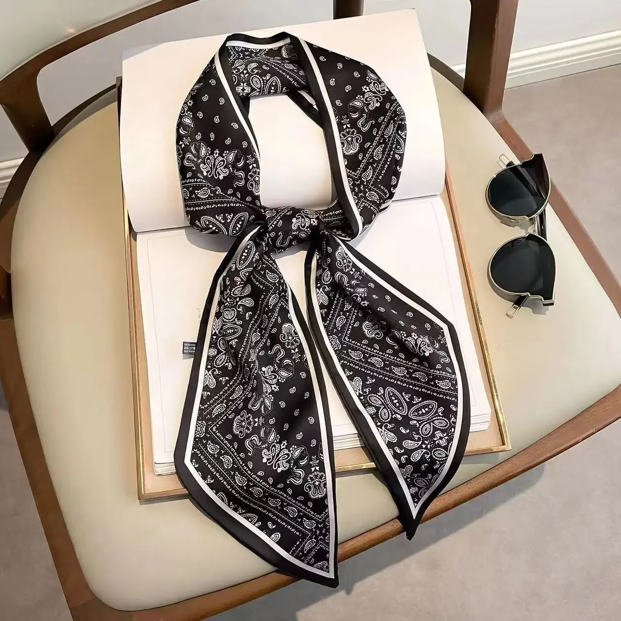 Design Print Skinny Scarf Plai - Luxury Bags For Women Brands 评论和价格