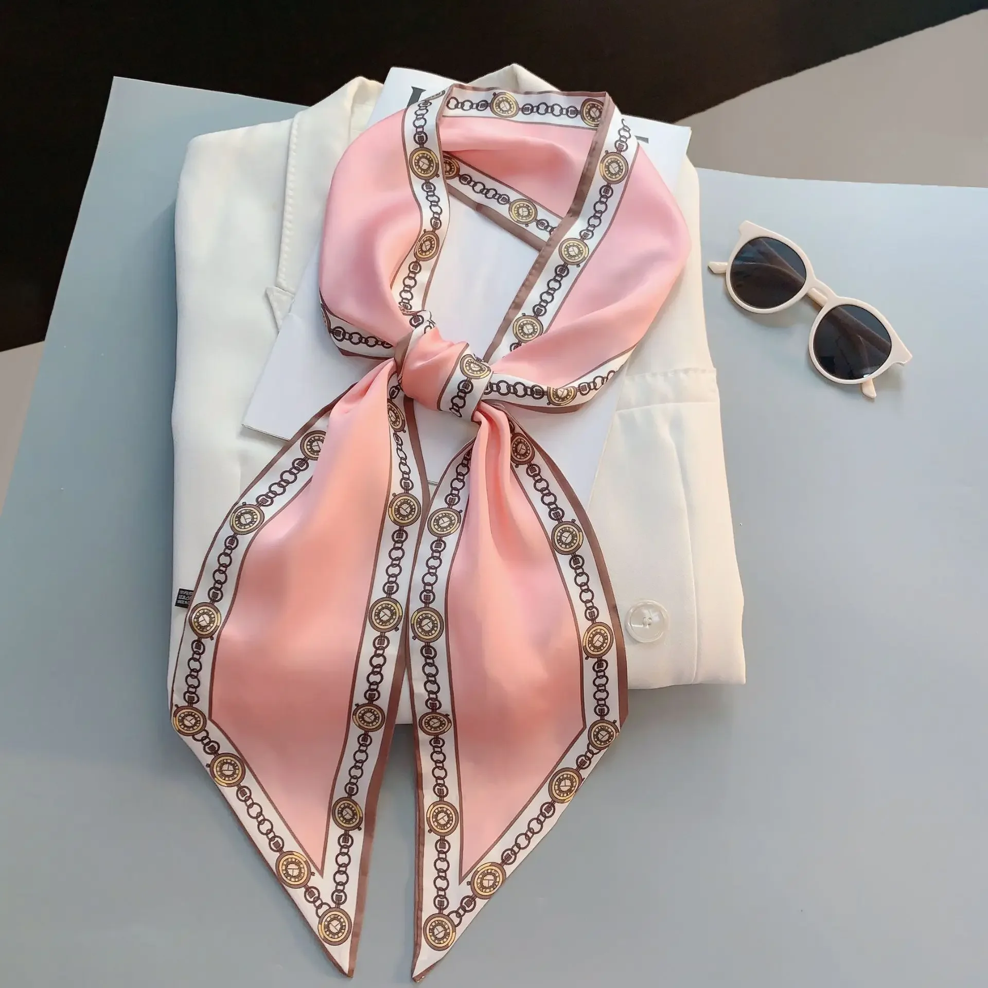 Design Print Skinny Scarf Plai - Luxury Bags For Women Brands 评论和价格