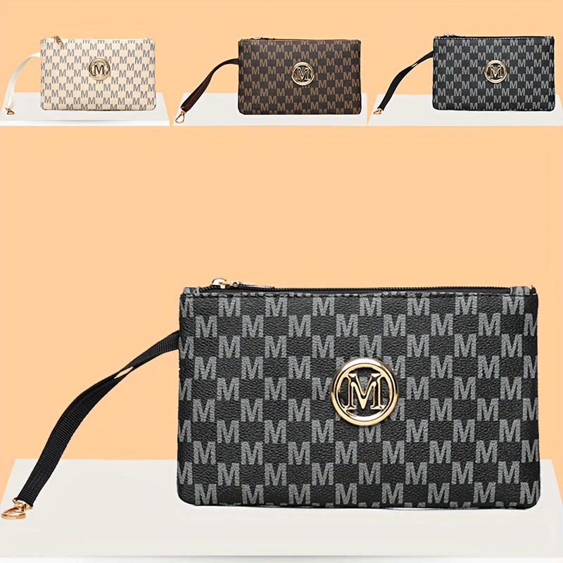 Vintage letter print women's c - Wristlet Wallet Zipper 评论和价格