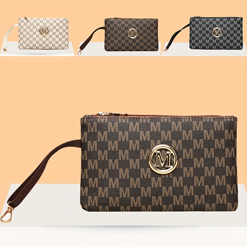 Vintage letter print women's c - Wristlet Wallet Zipper 评论和价格