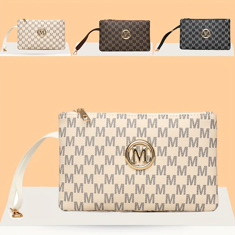 Vintage letter print women's c - Wristlet Wallet Zipper 评论和价格