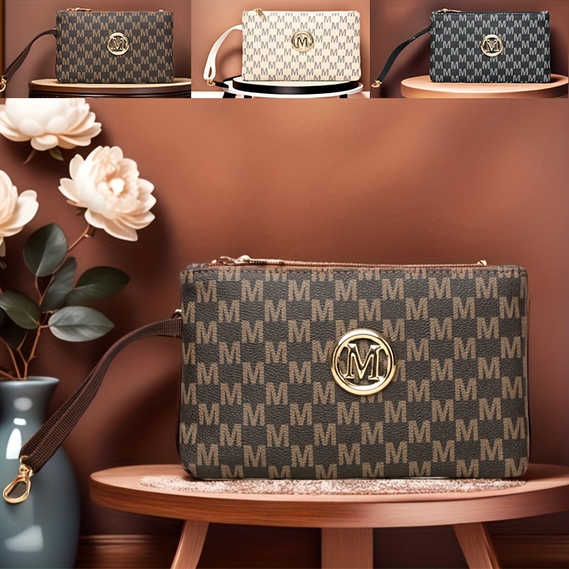 Vintage letter print women's c - Wristlet Wallet Zipper 评论和价格