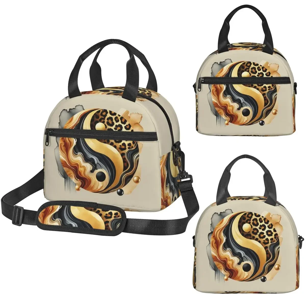 Leopard Yin Yang Luxury Gold M - Luxury Bags For Kids 评论和价格