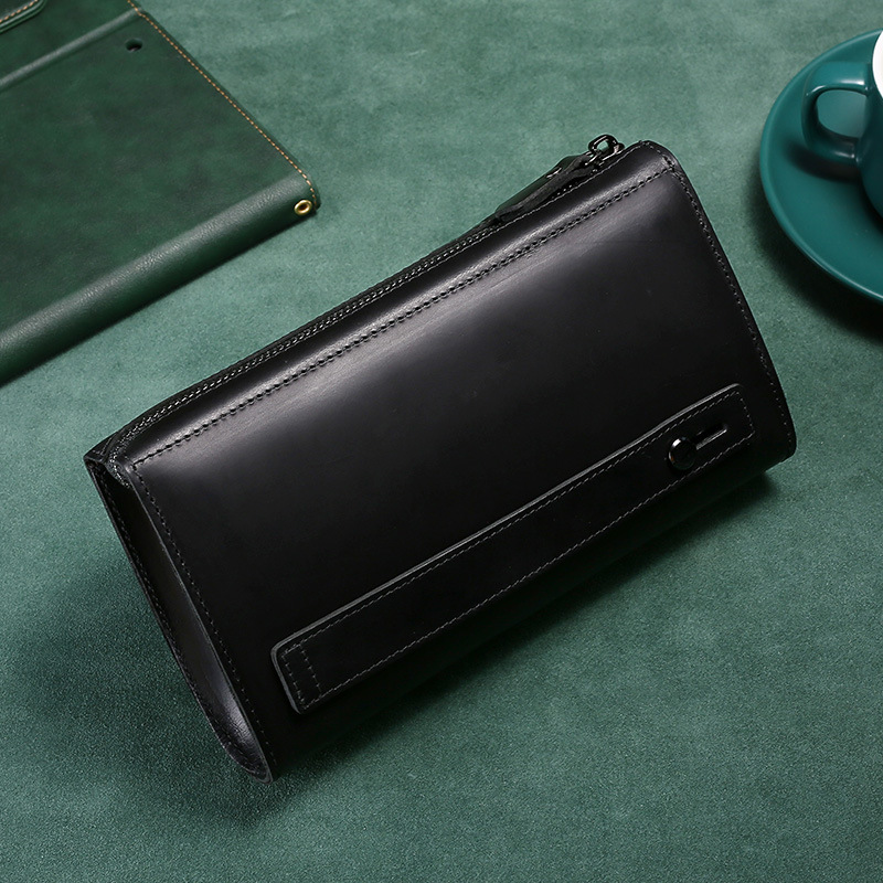 Men's Clutches Long Handbag Bu - Wristlet Wallet Zipper 评论和价格