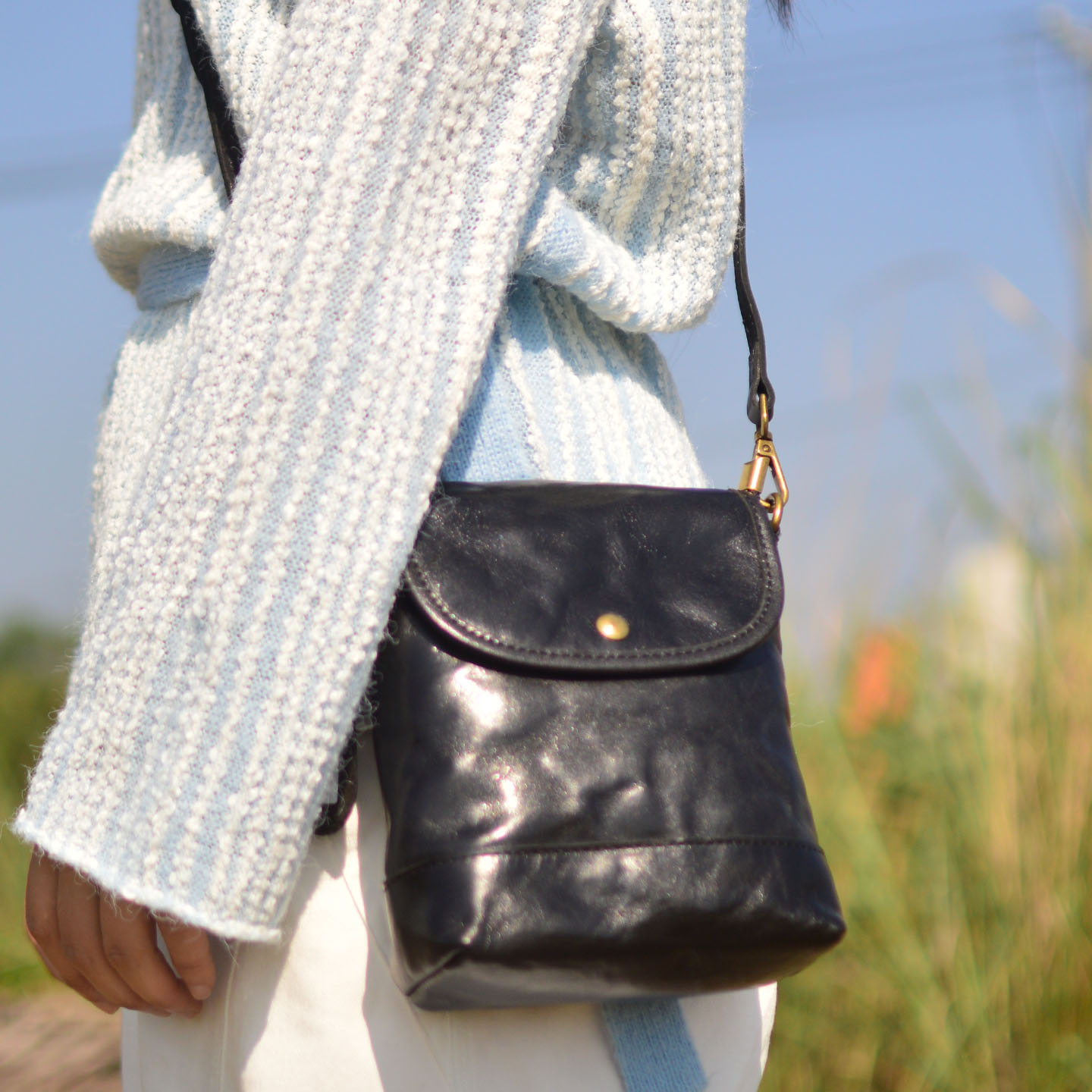 AETOO Leather handbag for wome - Saddle Bag Distressed 评论和价格