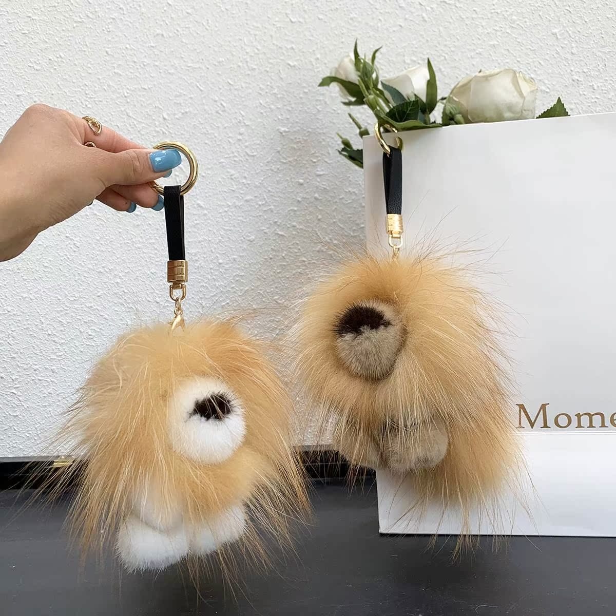 Luxury Real Mink Fur Lion Pend - Luxury Bags For Kids 评论和价格