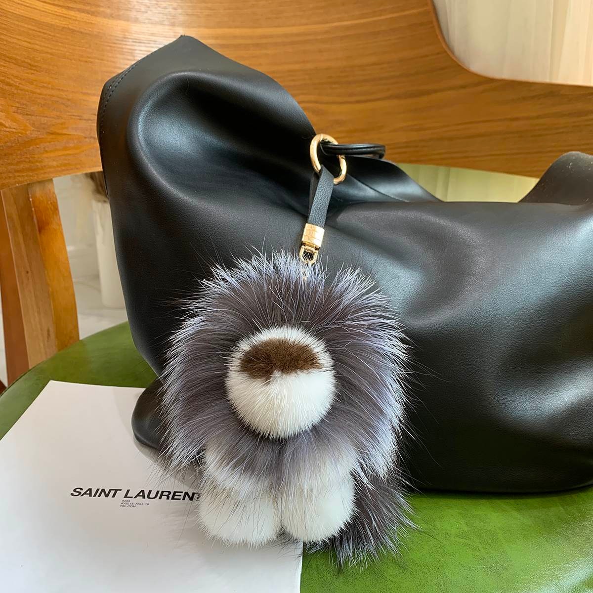 Luxury Real Mink Fur Lion Pend - Luxury Bags For Kids 评论和价格