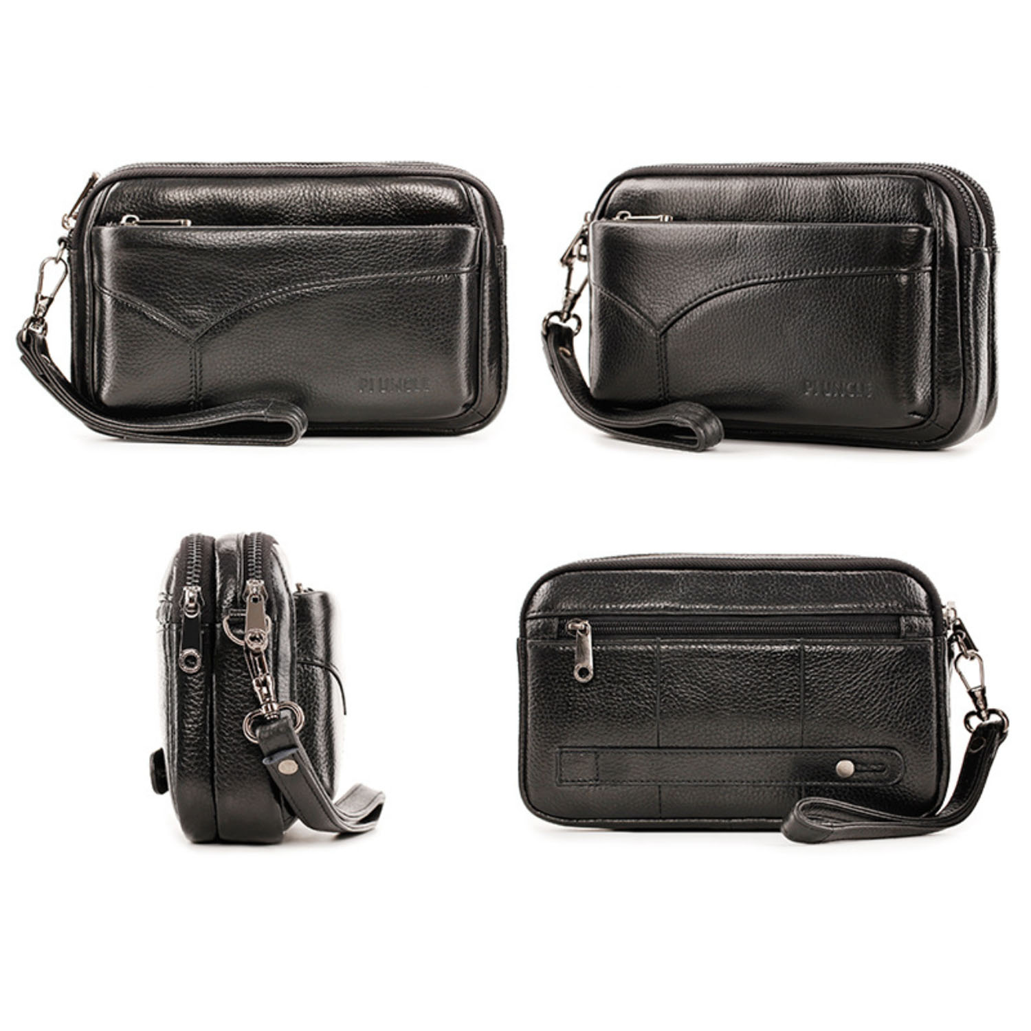 Men's Genuine Leather Fashion  - Wristlet Wallet Zipper 评论和价格