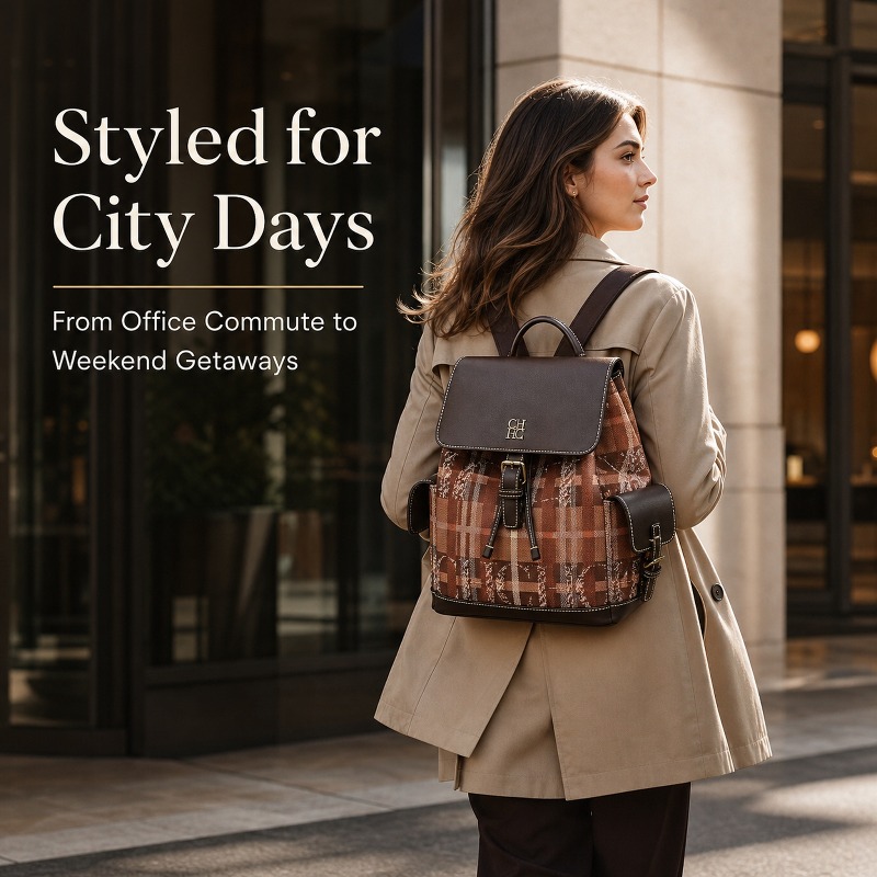 CHHC Fashion Color Block Backp - Luxury Bags In 评论和价格
