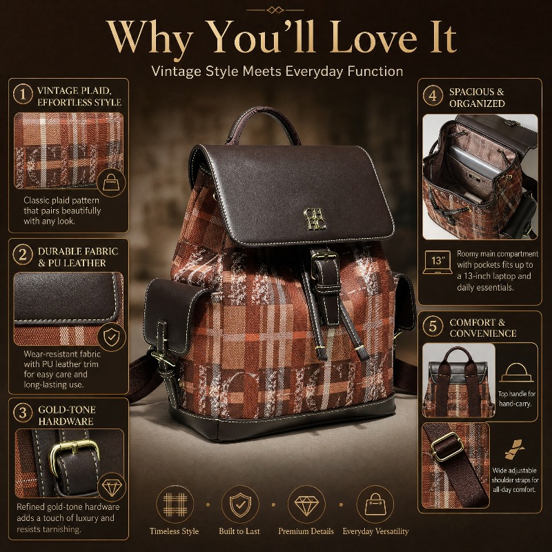 CHHC Fashion Color Block Backp - Luxury Bags In 评论和价格
