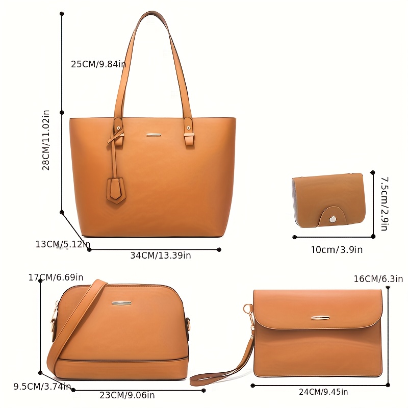 4pcs Fashion Women's Bag Sets  - Shoulder Bag Slouchy 评论和价格