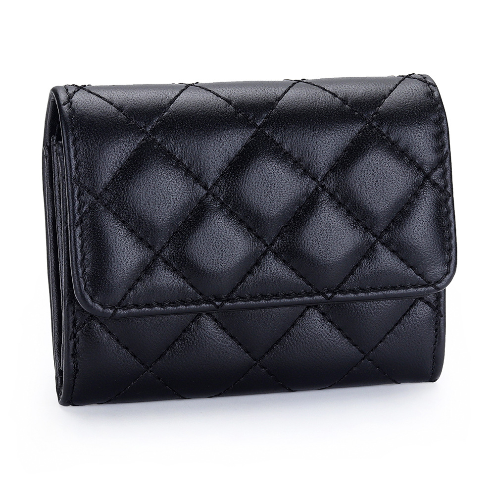 Sheepskin Quilted Card Holder  - Luxury Bags Names 评论和价格