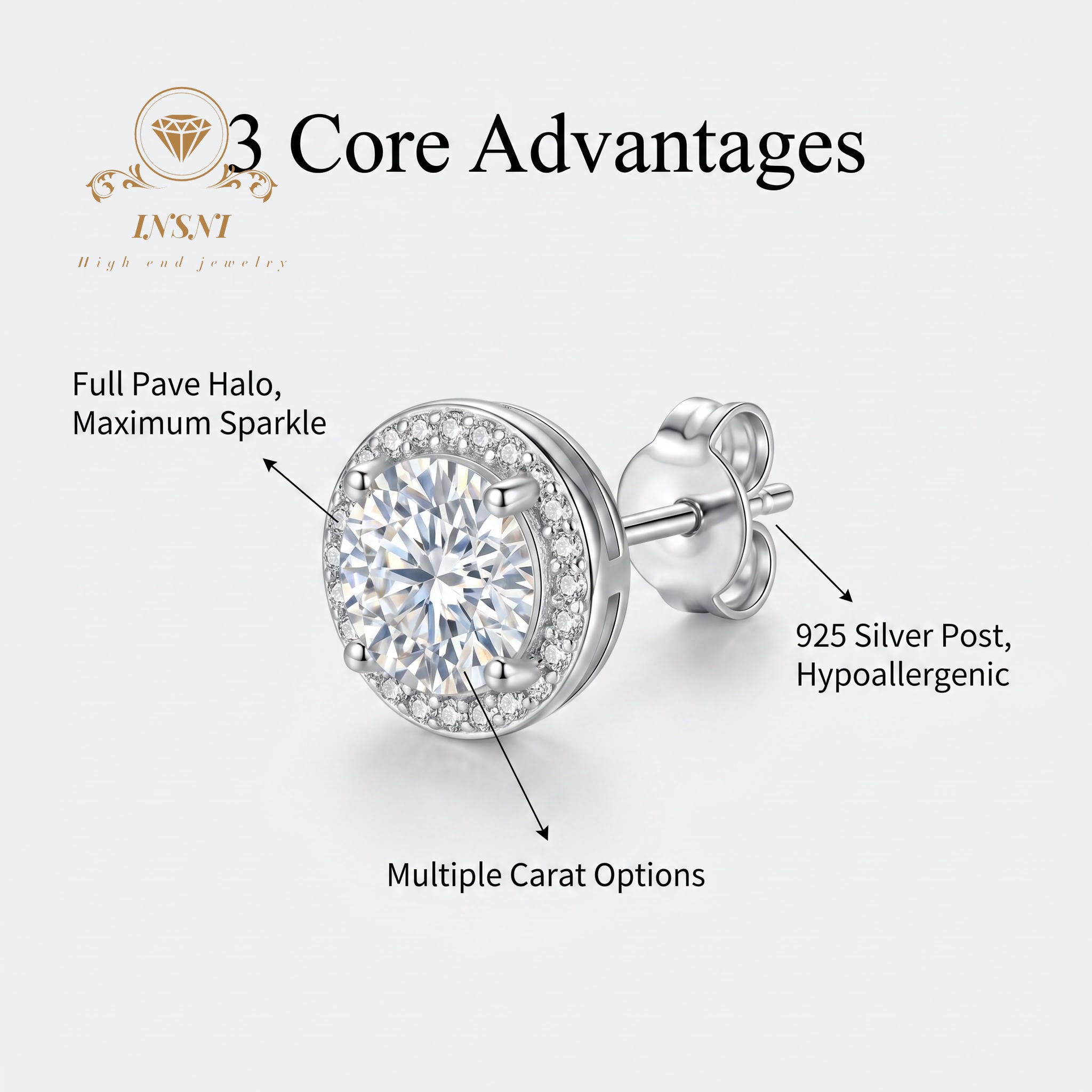D-color Moissanite Sterling Si - Luxury Bags Affordable 评论和价格